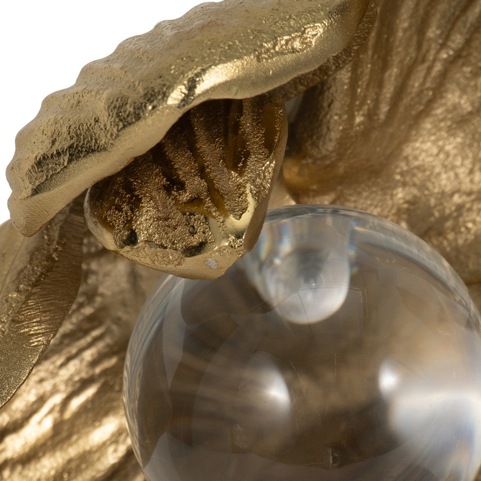 Champagne Darby Metal Flower