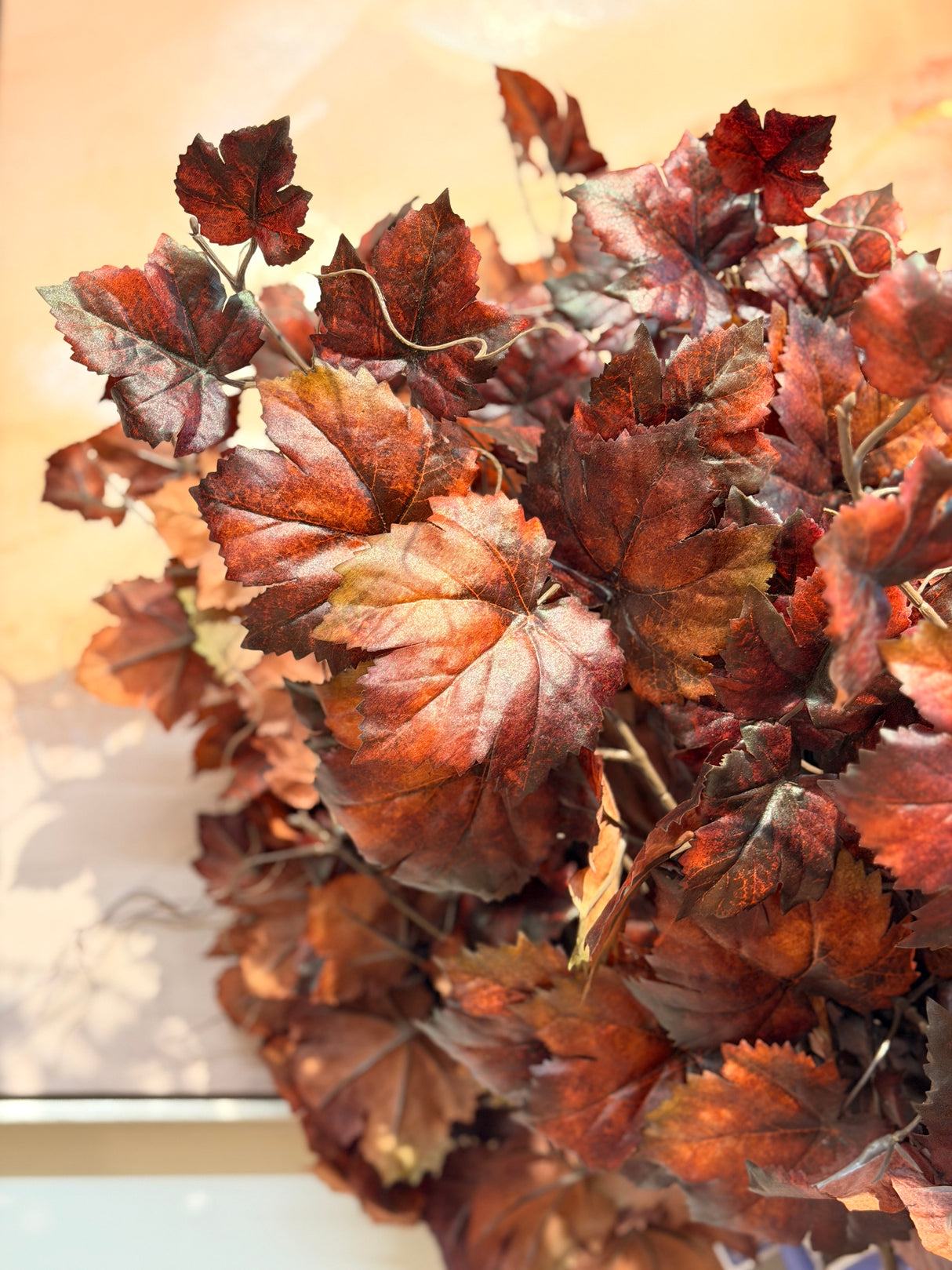 Brown Grape Leaf Spray
