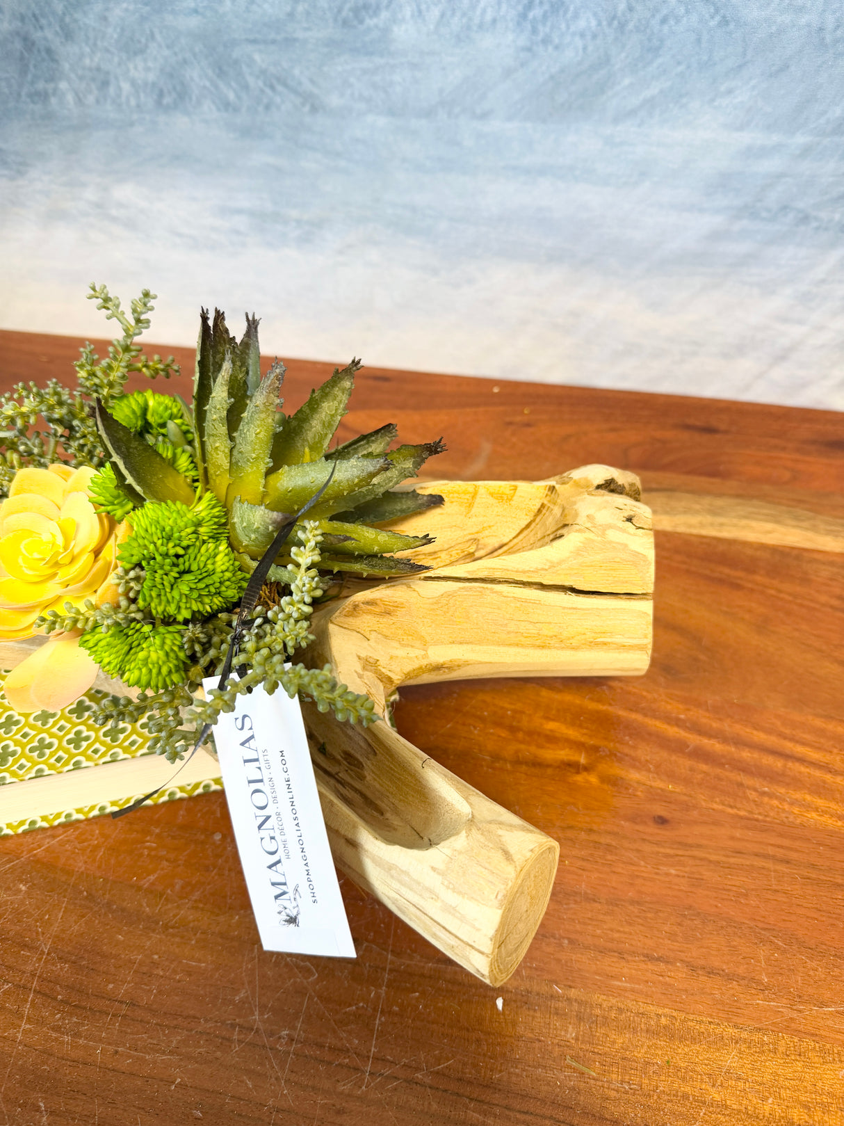 16" Succulent Woods Centerpiece