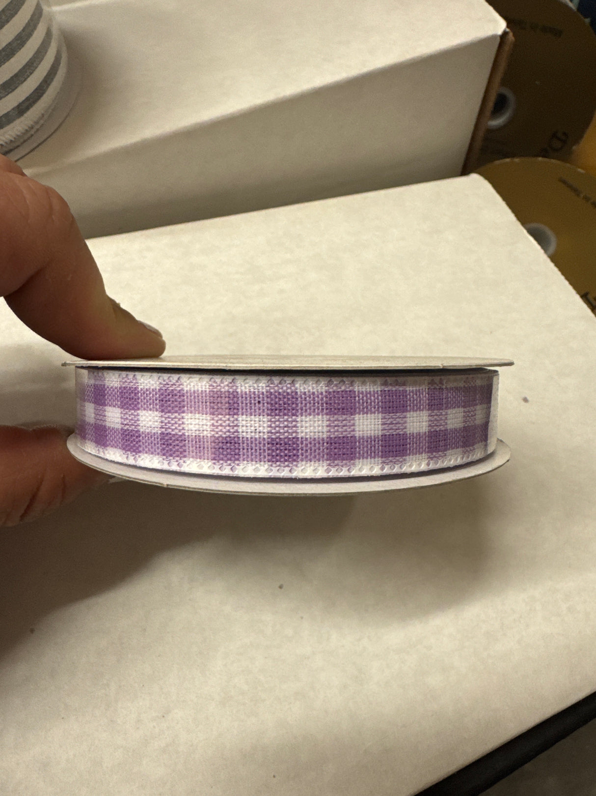 5/8" Lavender Bouquet Ribbon Bolt