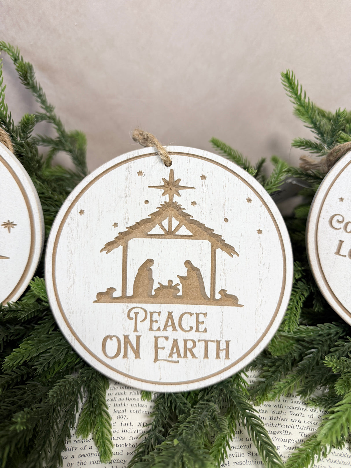 White O Holy Night Ornament -3 Styles