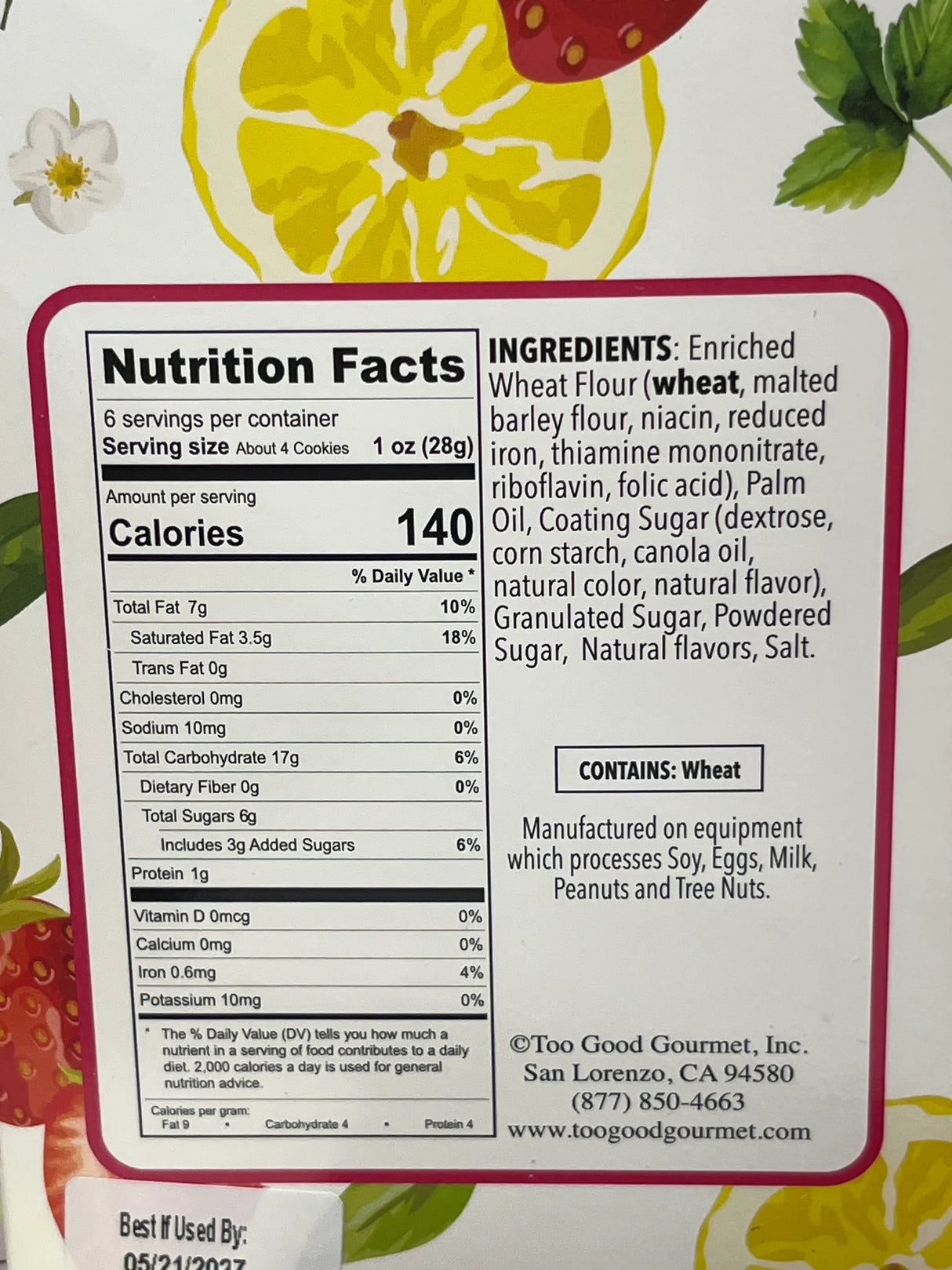 Strawberry Lemonade Tea Cookies