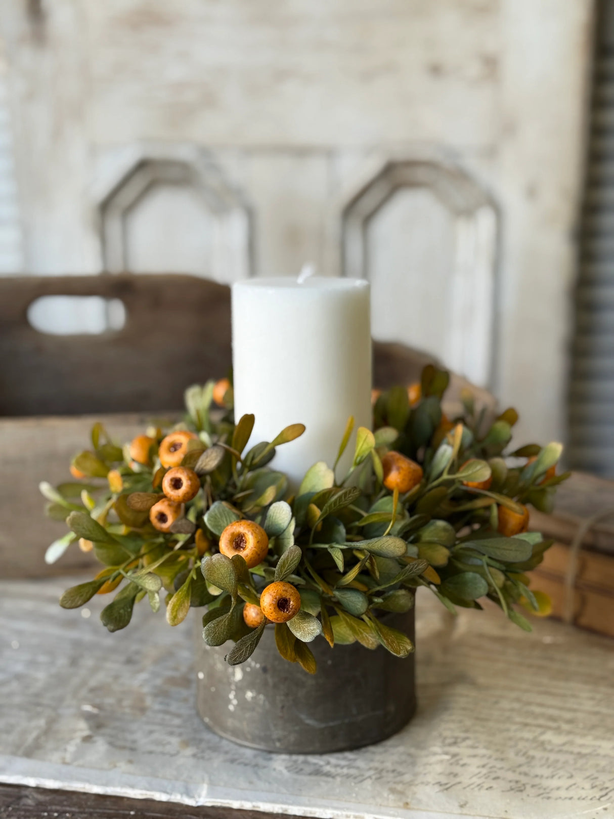 4" October Epilogue Candle Ring