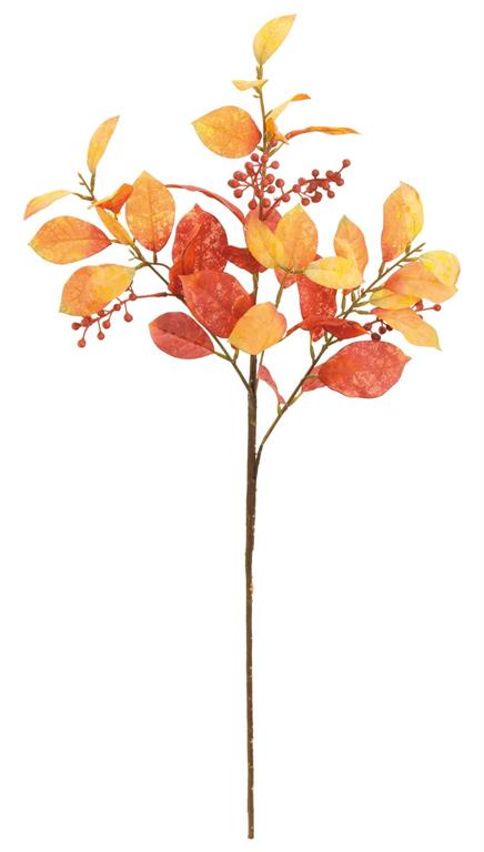 Orange Magnolia Leaf Spray