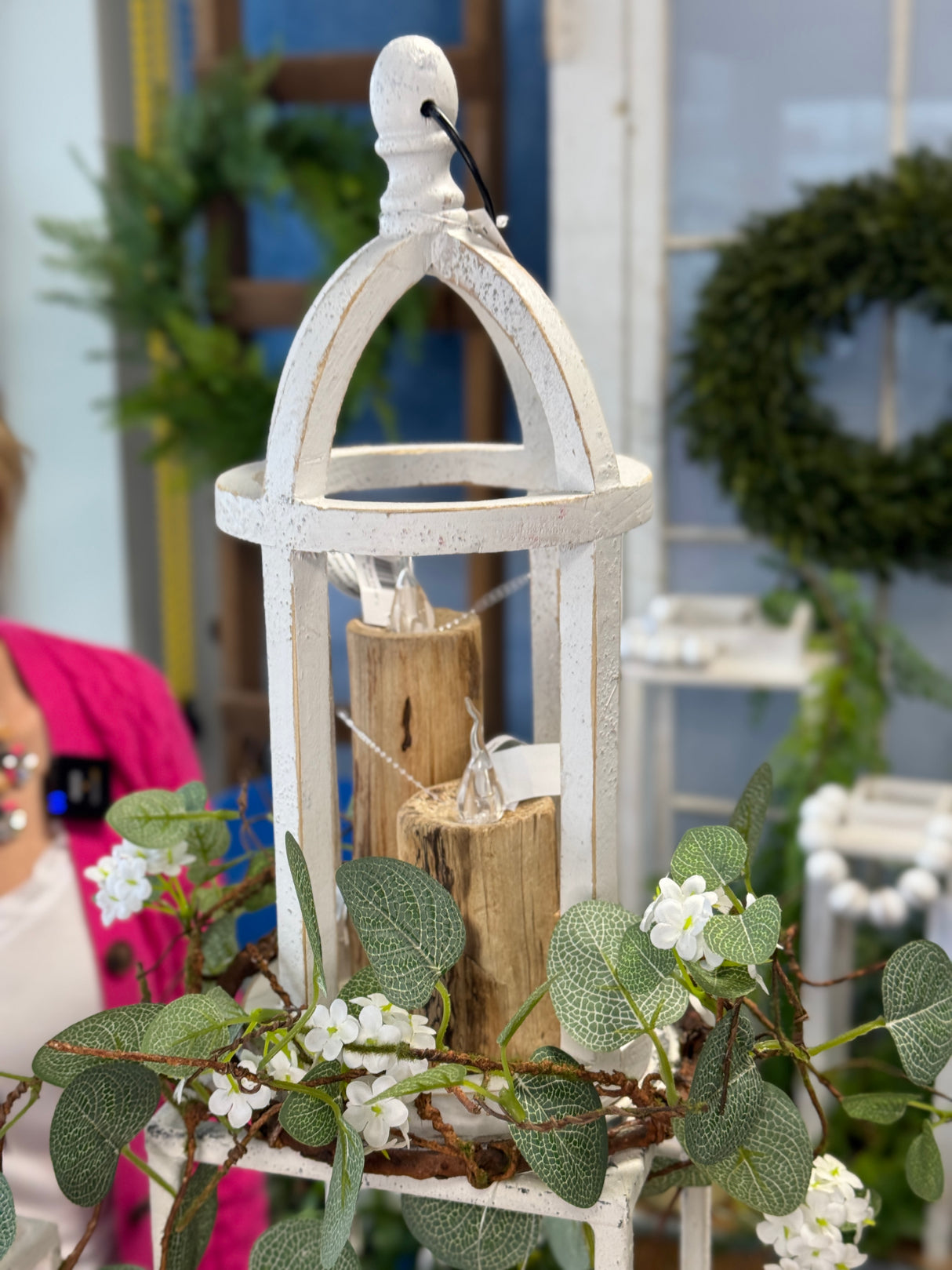 Small Wooden Faux Candle