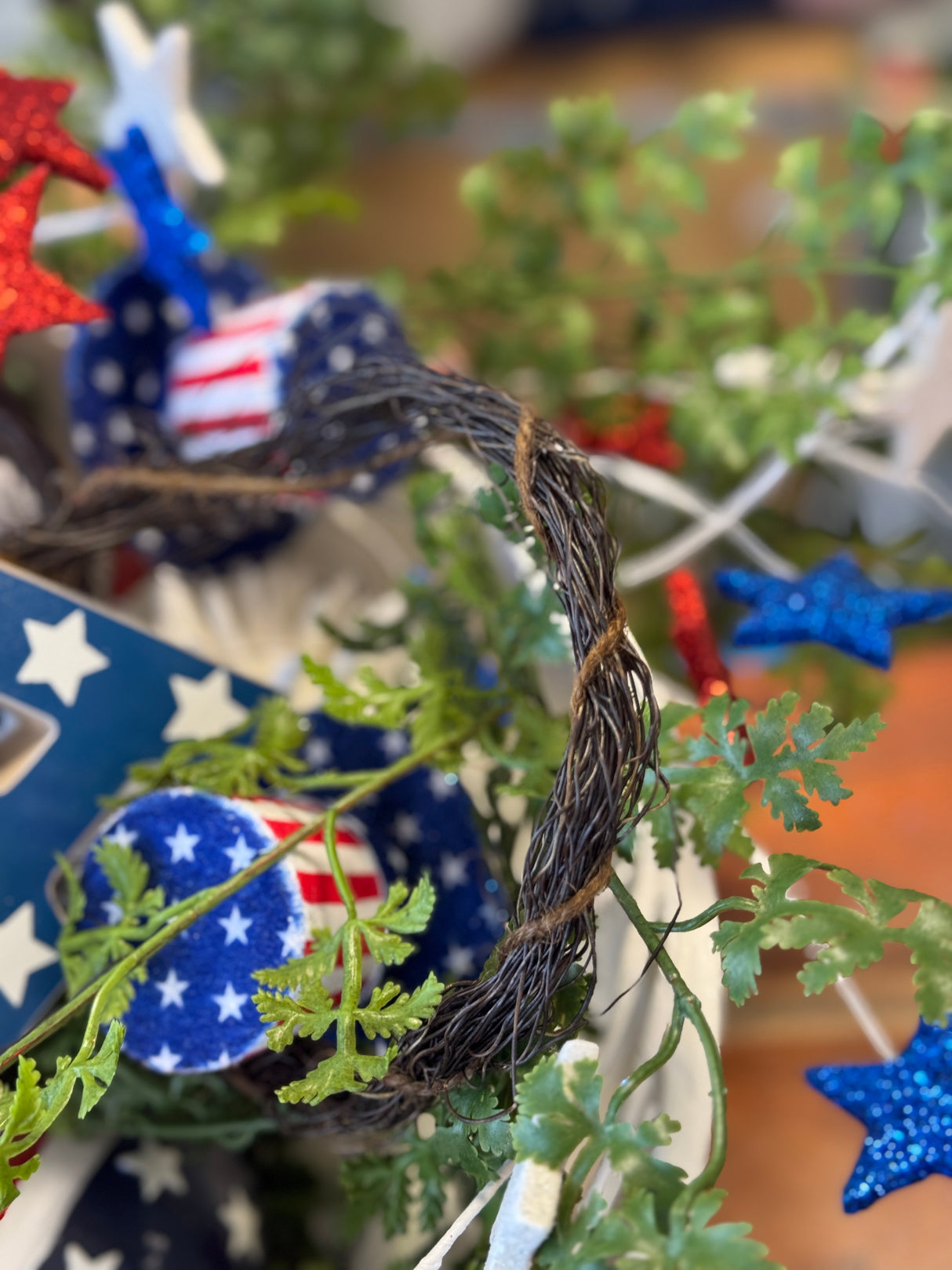 4' Brown Twig Garland