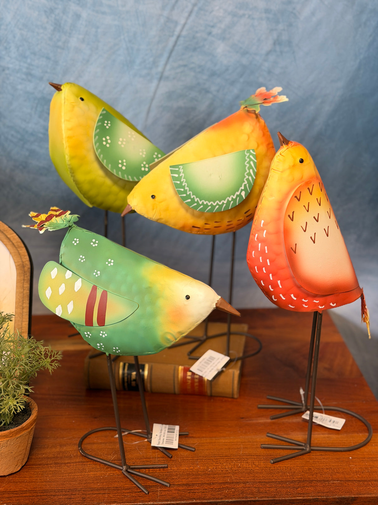 Floral Standing Birds-4 Colors