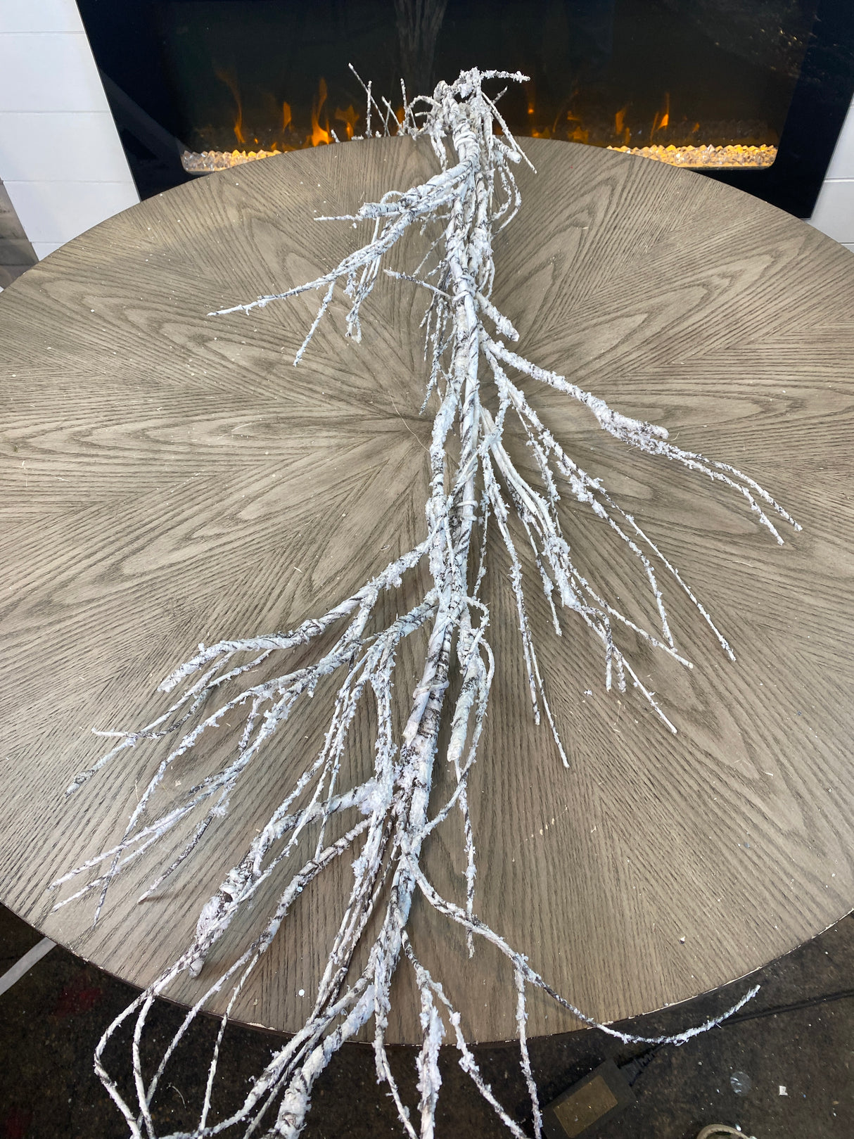 64” Snowy Birch Garland