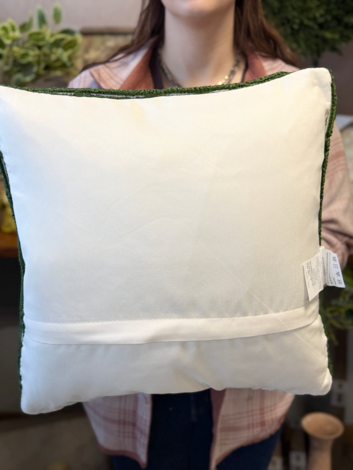 Spring Bloom Indoor/Outdoor Hooked Pillow