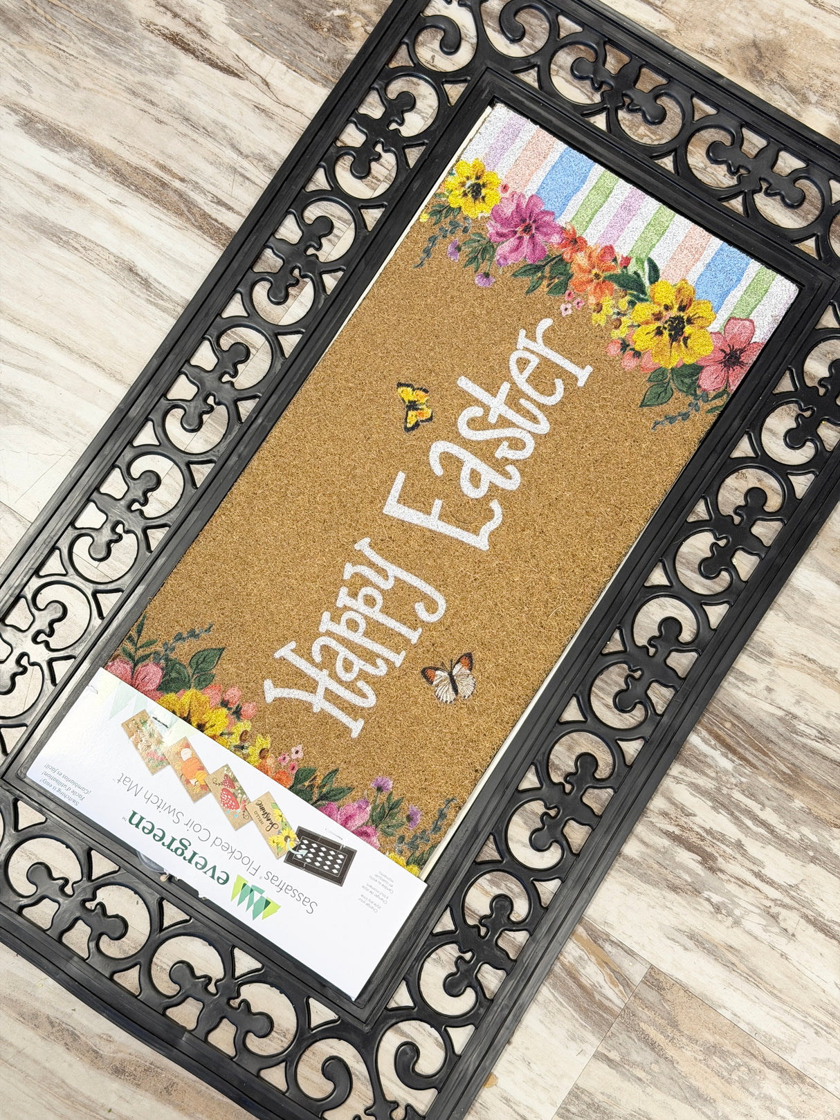 Bunny Blooms Floral Bunny Sassafras Switch Mat