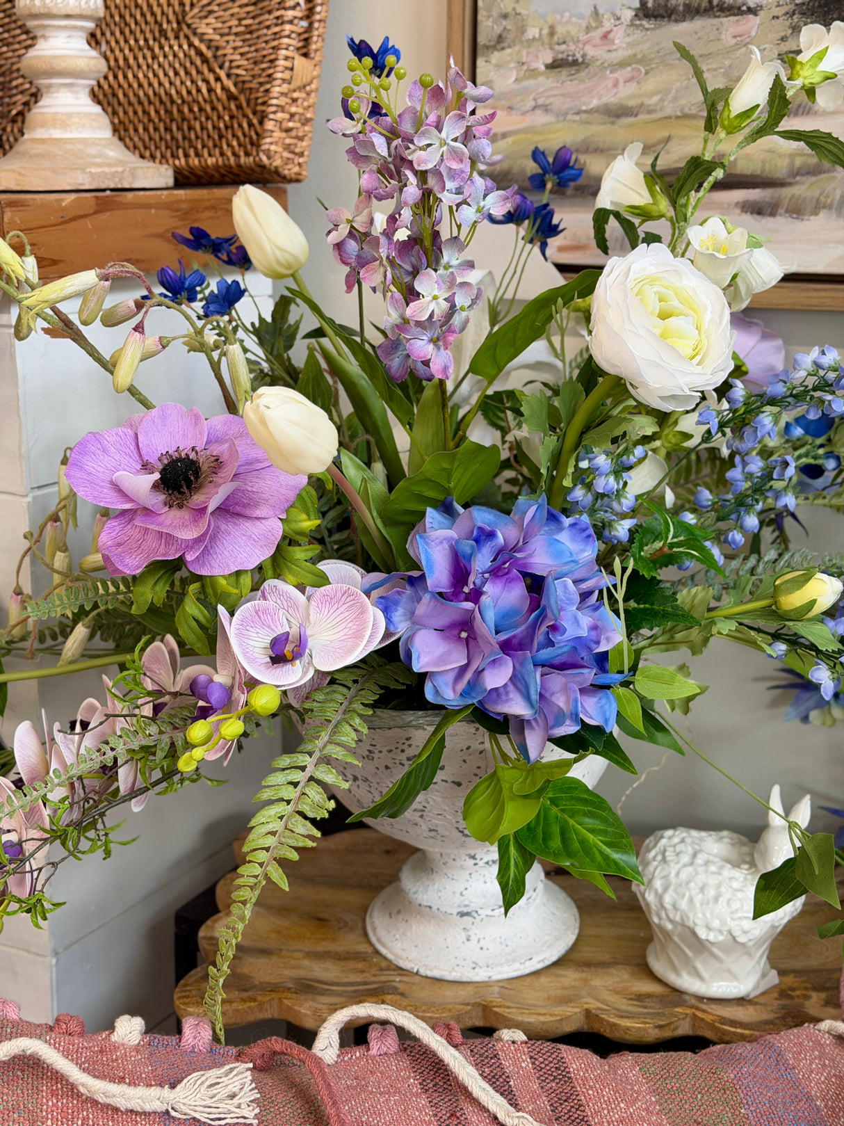 26" Blooming Lily Centerpiece