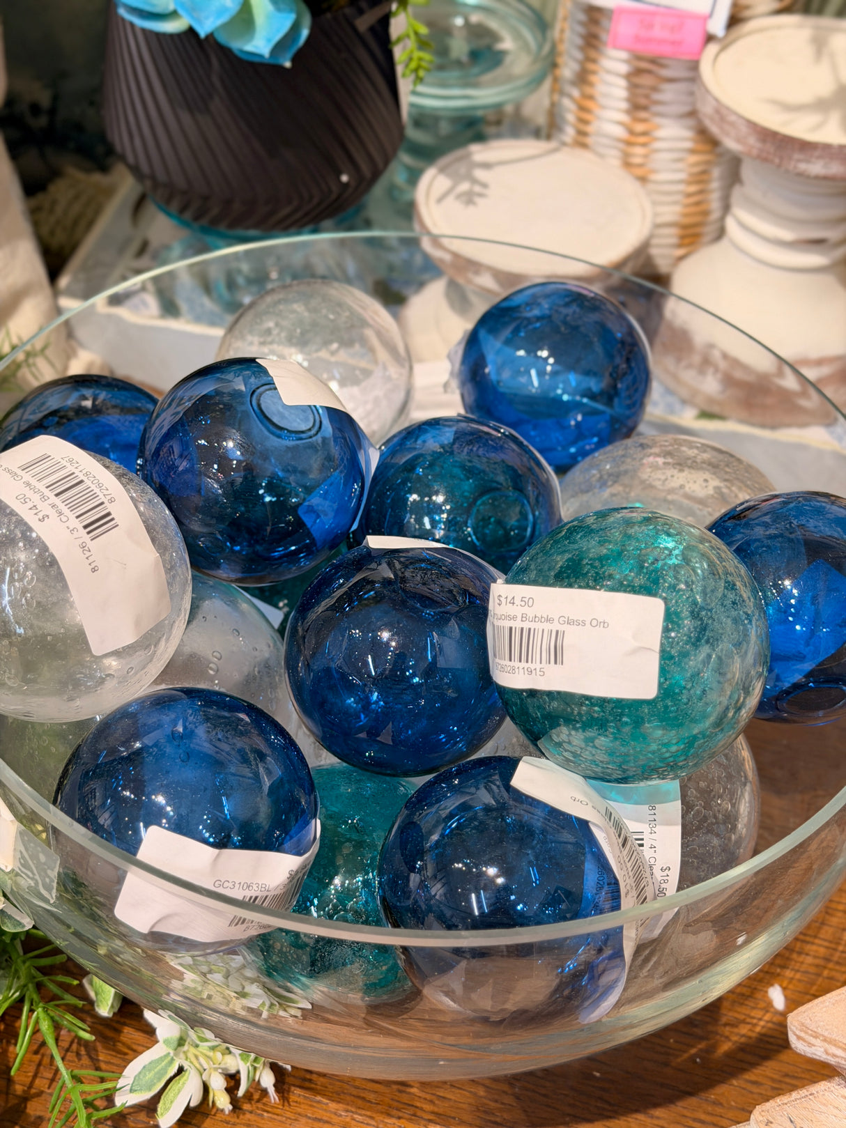3" Rich Blue Glass Orb
