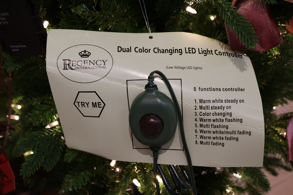 6' Dual-Lit Ornamental Pencil Tree