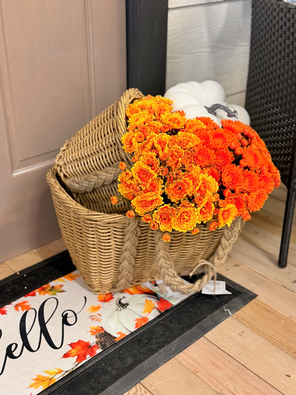 Poly Weave Market Baskets - 2 Sizes