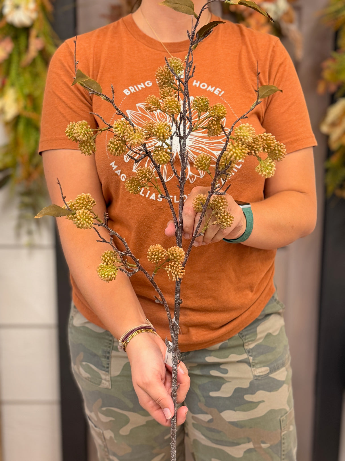 Gold Pearl Fruit Branch