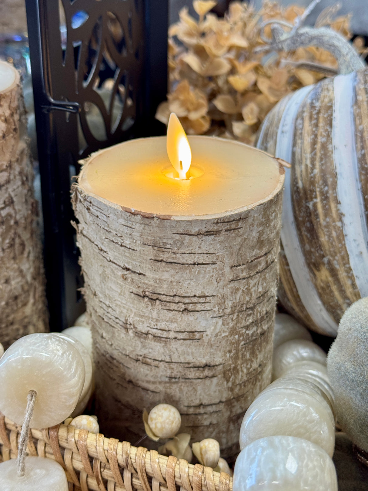 Birch Moving LED Candle Set