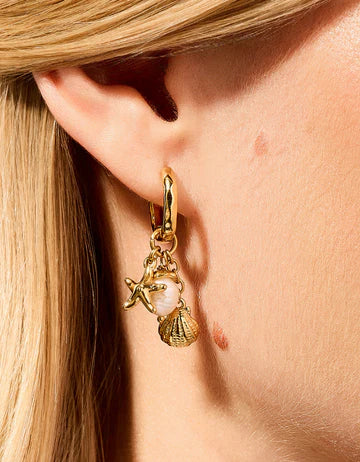 Splash Sea Island Convertible Hoop Earrings