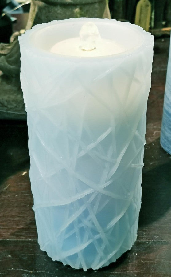 Blue Branch Fountain Candle