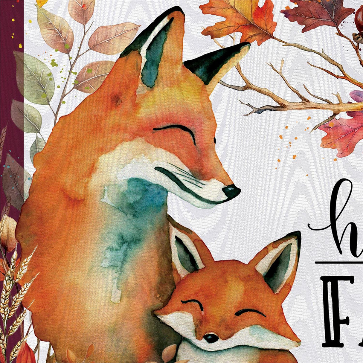 Fox Family Garden Flag