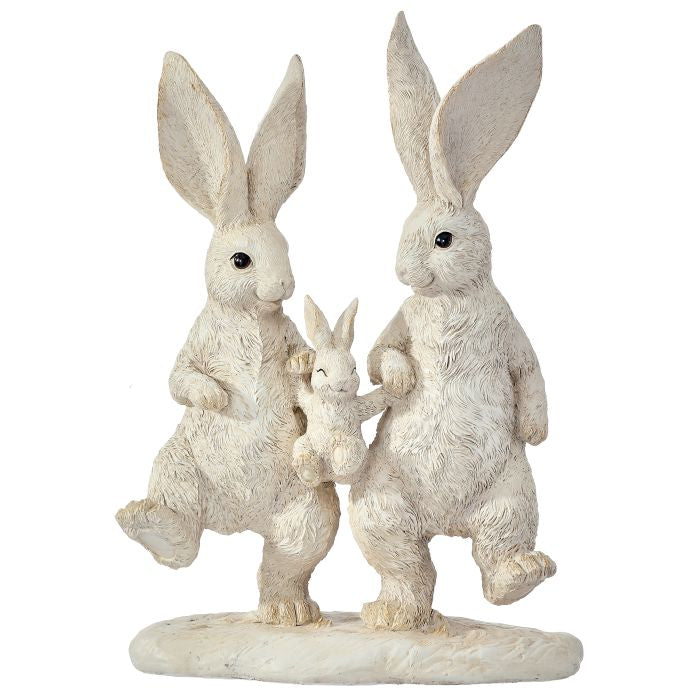 Joyful Spring Resin Bunny Family