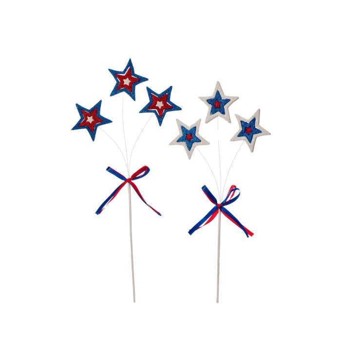 Triple Glitter Star Pick - 2 Colors