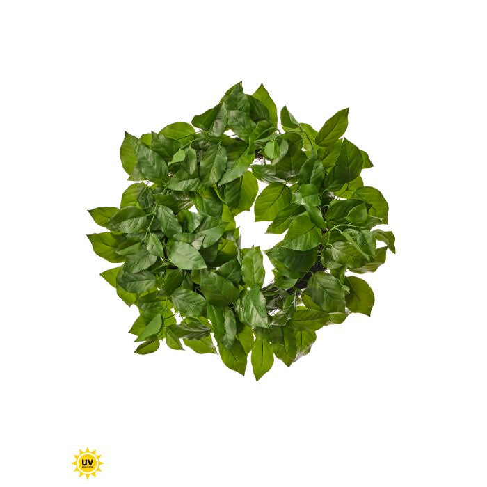 24" UV Protect Salal Leaf Wreath