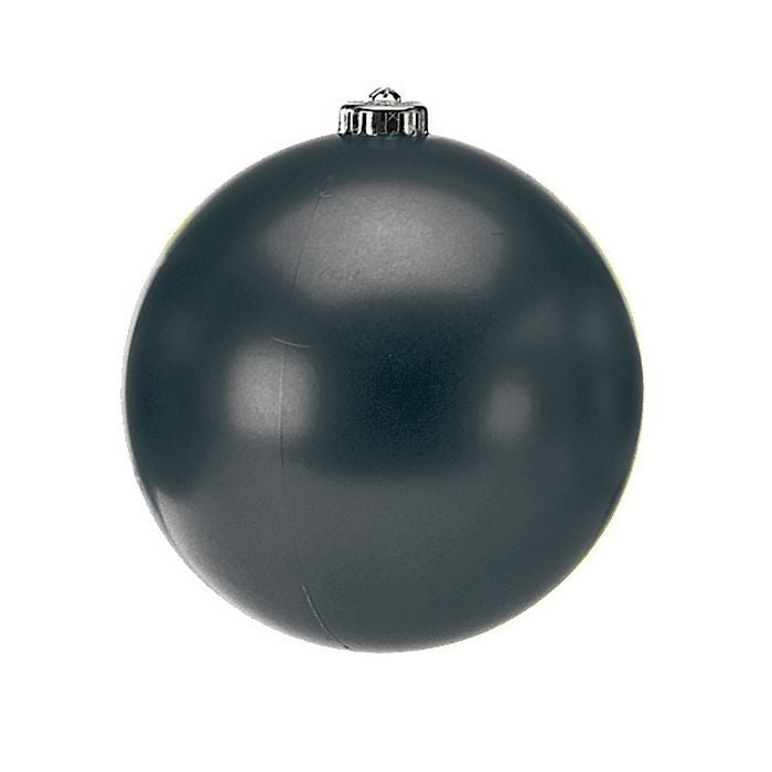 Black Shiny Ornament Box of 6