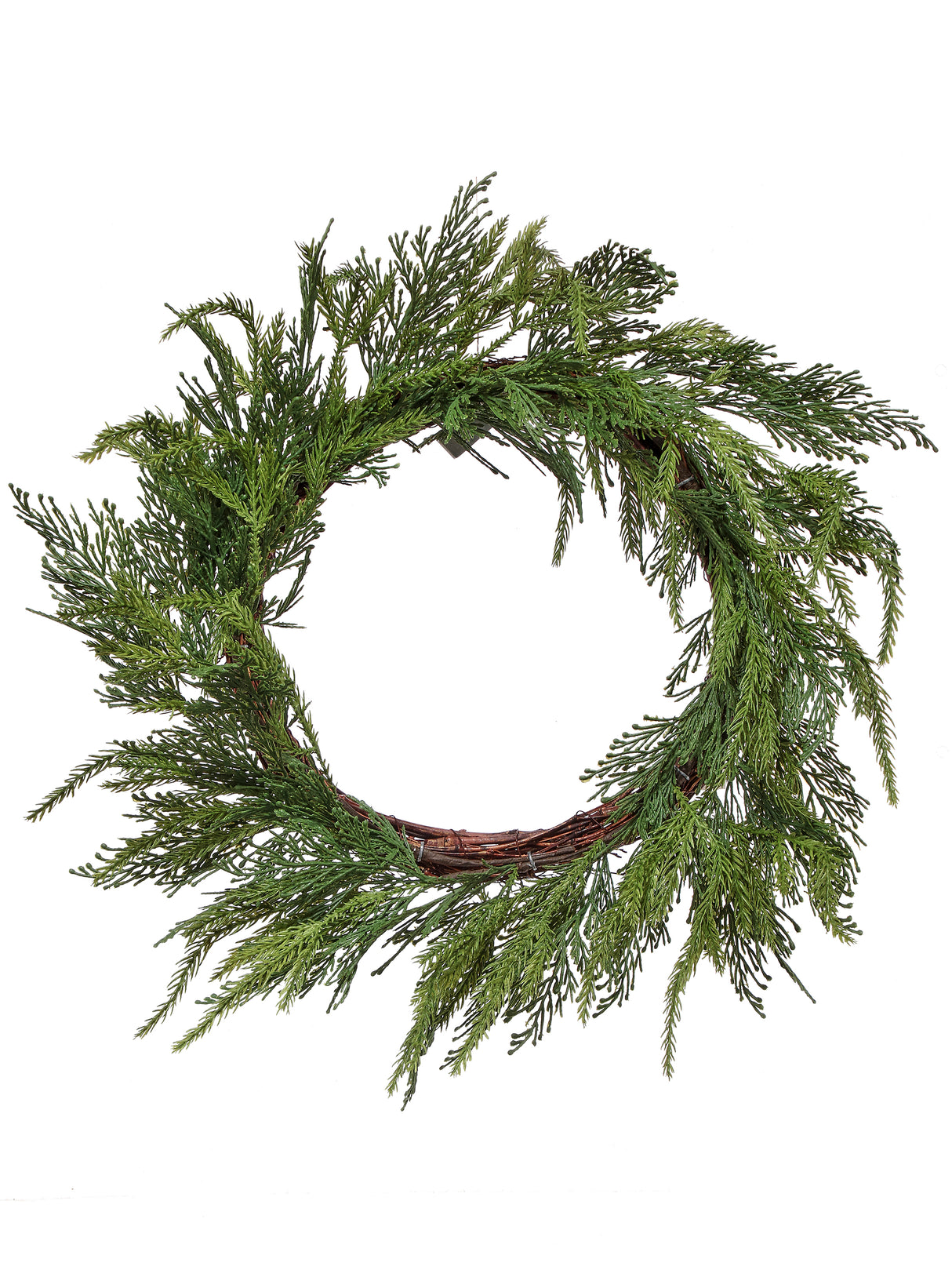 20" UV Protect Real Touch Cedar Wreath
