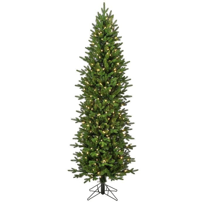 6' Dual-Lit Ornamental Pencil Tree