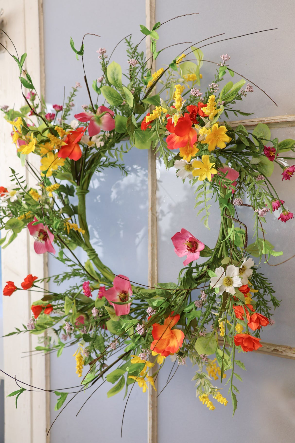 22" Wild Flower Wreath
