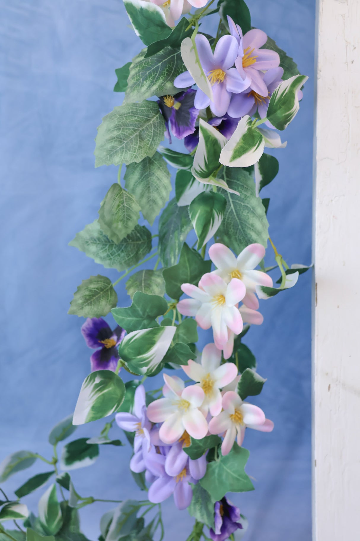 5' Purple Rain Pansy Garland