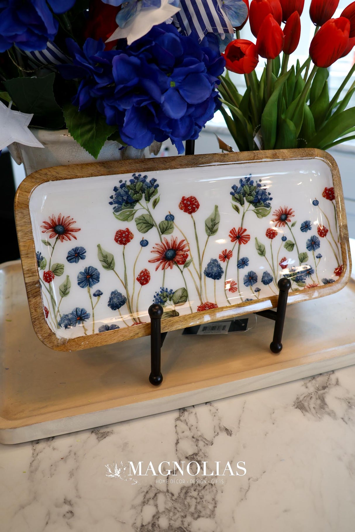 Stars & Stripes Enamel Tray - 2 Sizes