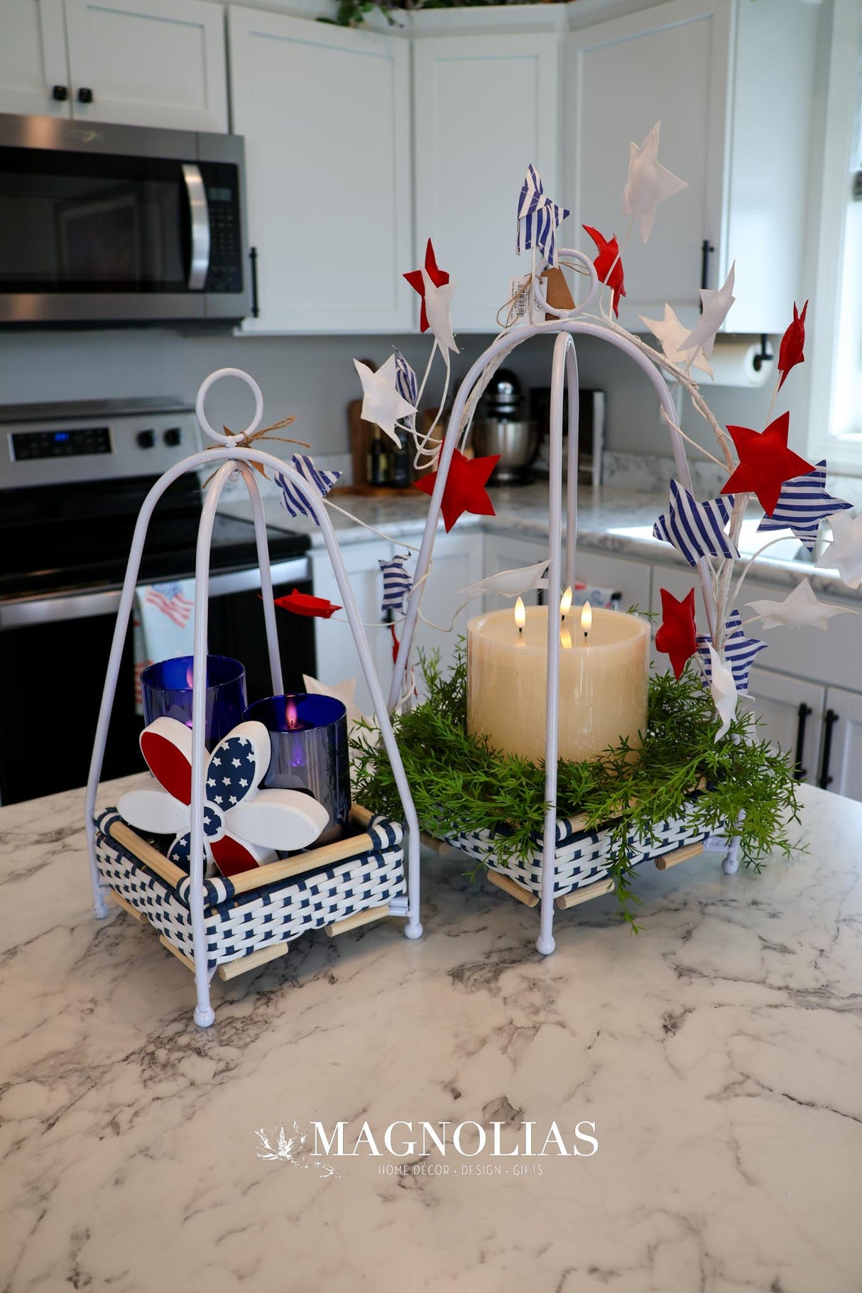 48" Fabric Americana Star Garland