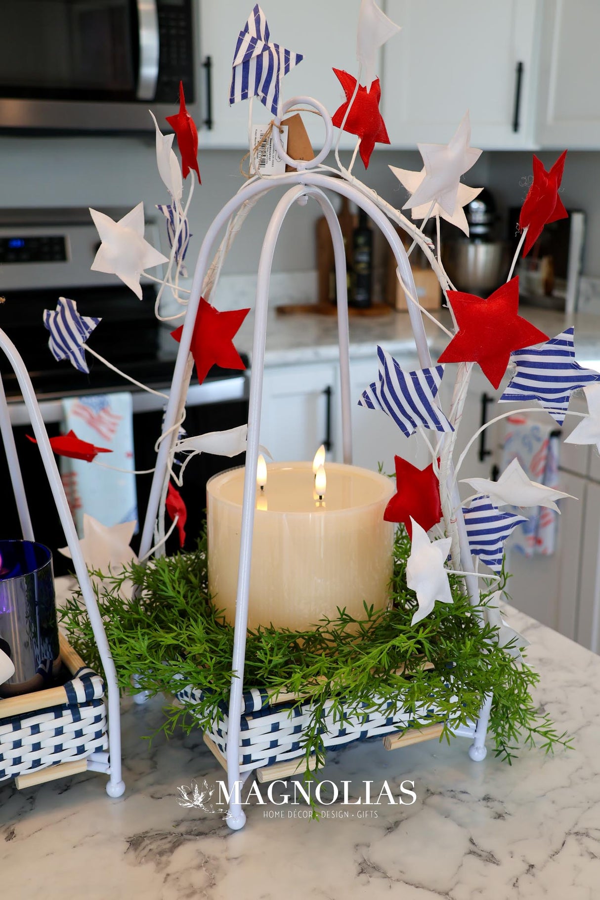 48" Fabric Americana Star Garland