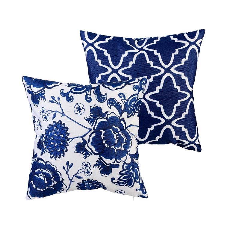 Chinoiserie Patterned Pillow Cover