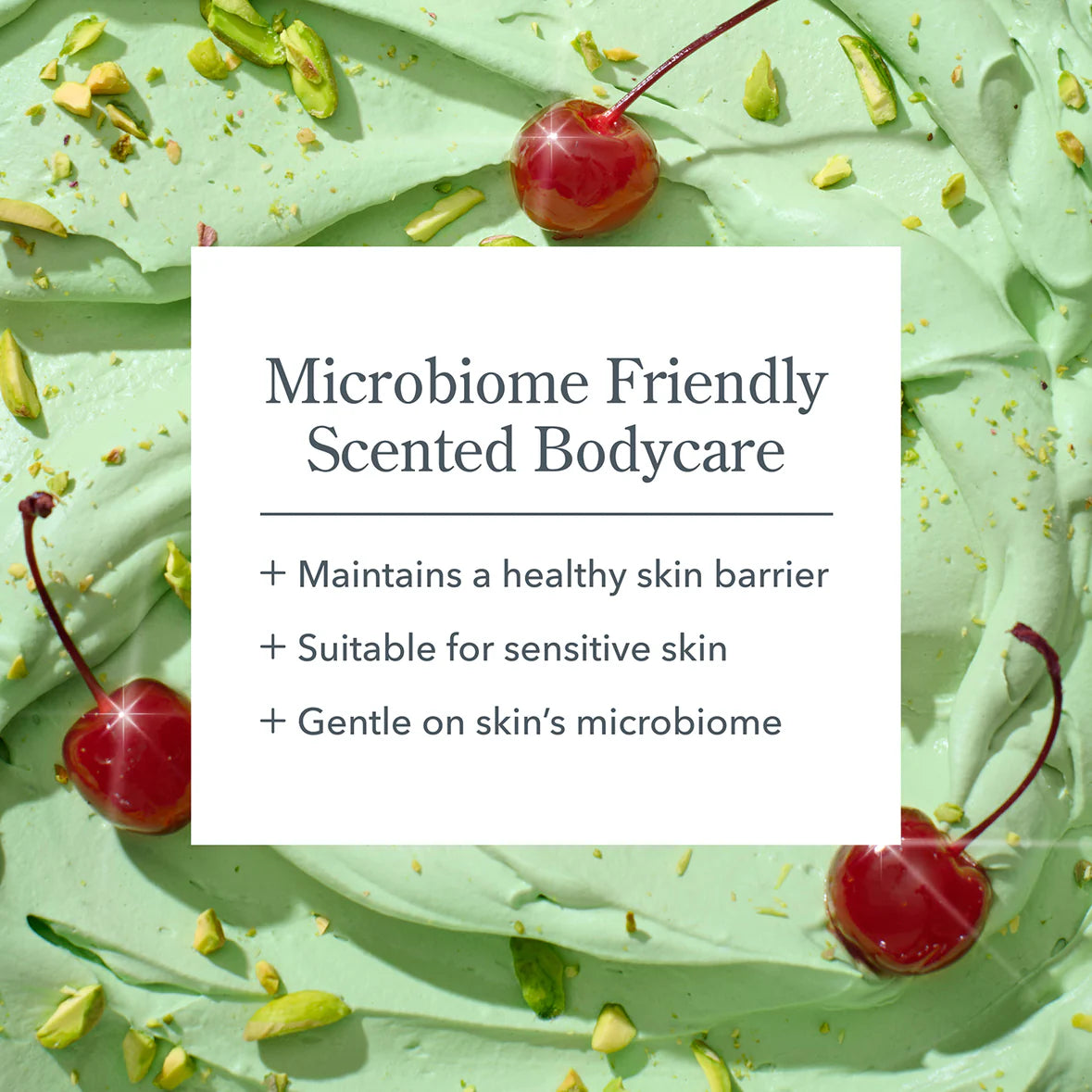 Pistachio & Dark Cherry Whipped Body Cream