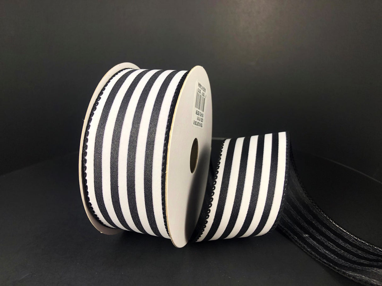 Black & White Cabana Ribbon