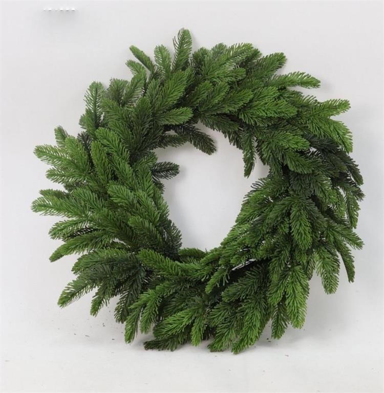 24" Real Touch Noble Fir Wreath