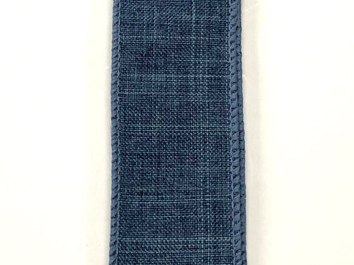 1.5" Denim Blue Ribbon Bolt