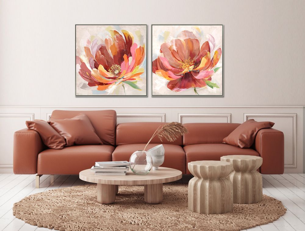 Coral Bloom Art -Pickup Only