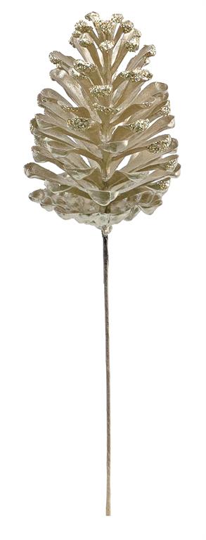 Gold Pinecone Pick