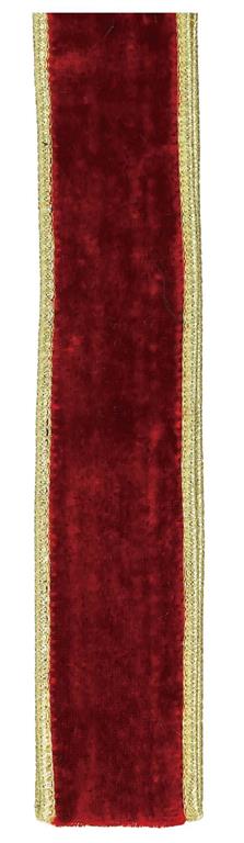 1.5" Red Velvet Ribbon Bolt