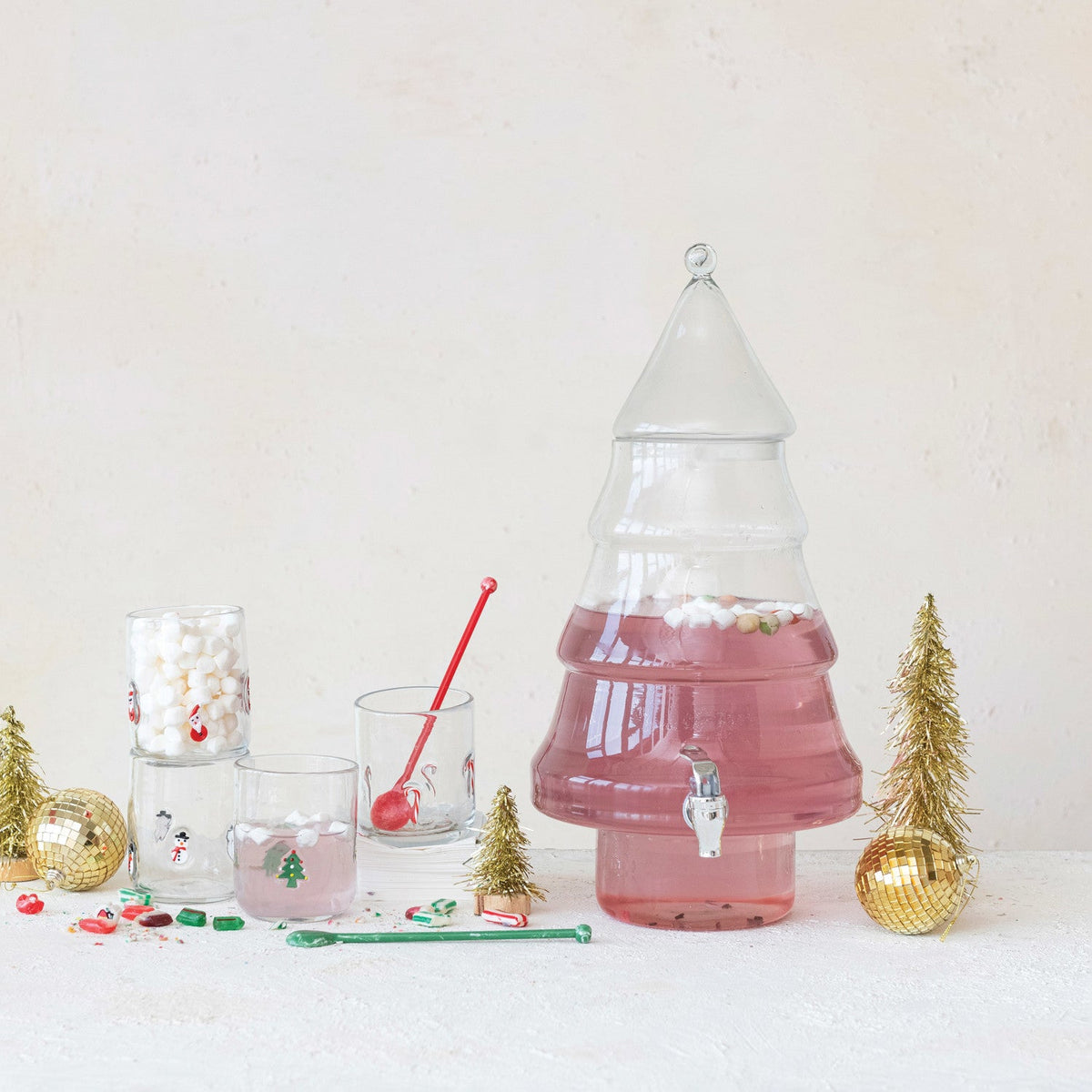 Seaonal Joy Drinking Glass - 4 Styles