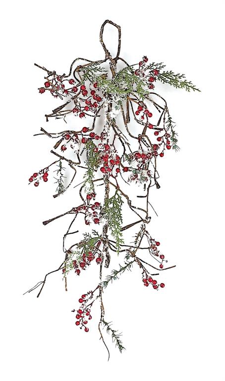 Snow Berry Cedar Teardrop