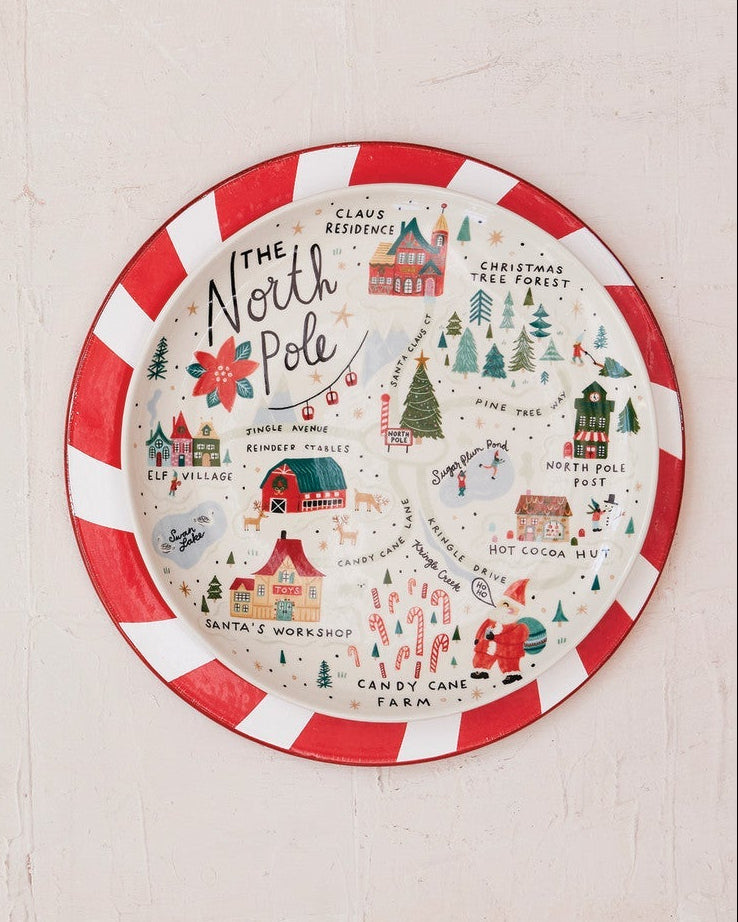 North Pole Stoneware Plate