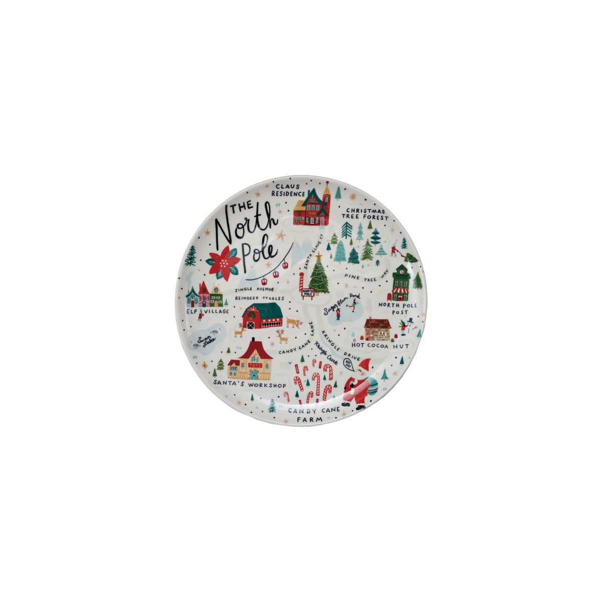 North Pole Stoneware Plate