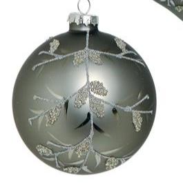 Winter Branch Platinum Ornament - 3 Styles