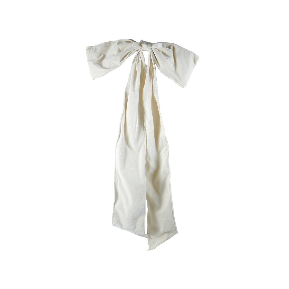 Oversized Fabric Velvet Bow with Velcro Closure
