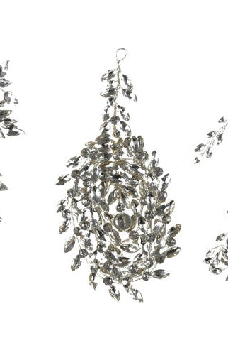 Acrylic & Wire Jeweled Ornament - 6 Styles