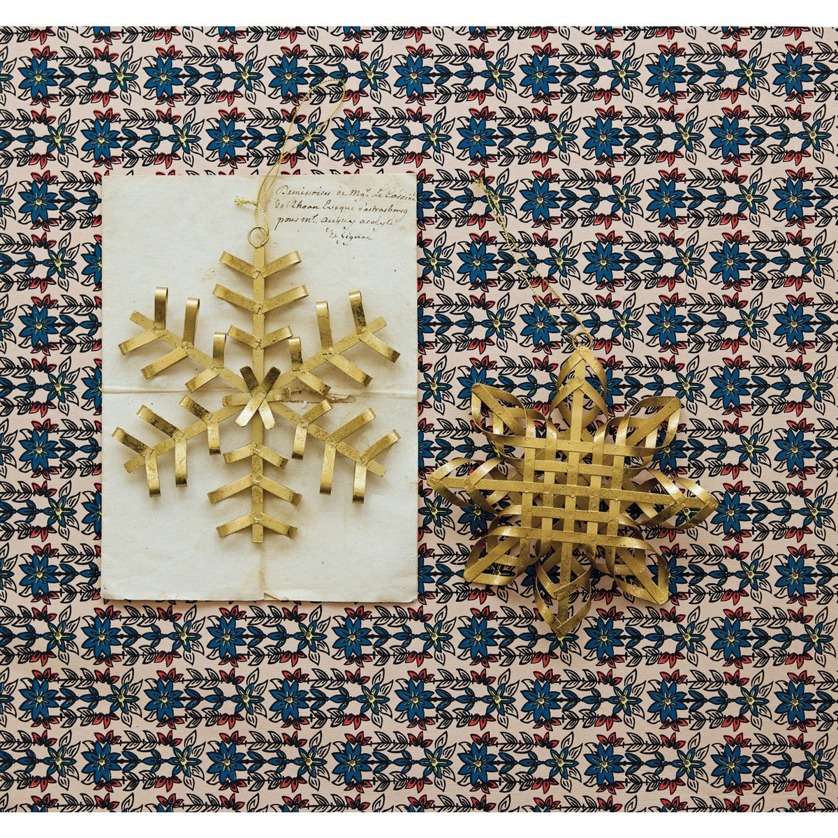 Metal Snowflake Ornament - 2 Styles